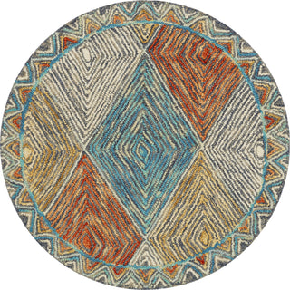 Loloi II Spectrum SPE-02 Sunset/Ocean Area Rug Round Image