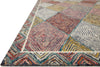 Loloi II Spectrum SPE-02 Turquoise/Fiesta Area Rug Corner Image