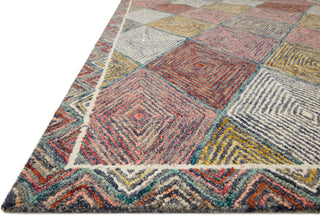 Loloi II Spectrum SPE-02 Turquoise/Fiesta Area Rug Corner Image