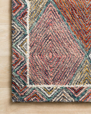 Loloi II Spectrum SPE-02 Turquoise/Fiesta Area Rug Lifestyle Image Feature