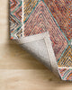 Loloi II Spectrum SPE-02 Turquoise/Fiesta Area Rug Lifestyle Image Feature