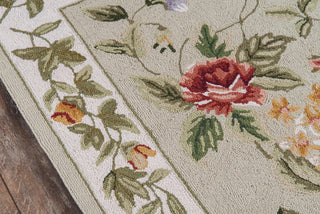 Momeni Spencer SP-16 Sage Area Rug Close up