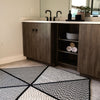 Colonial Mills Luxury Spindrift Black/White Area Rug