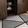 Colonial Mills Luxury Spindrift Black/White Area Rug