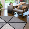 Colonial Mills Luxury Spindrift Black/White Area Rug