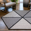 Colonial Mills Luxury Spindrift Black/White Area Rug