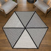 Colonial Mills Luxury Spindrift Black/White Area Rug