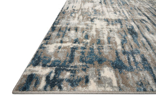 Loloi Spirit SPI-02 Stone/Blue Area Rug Corner Image