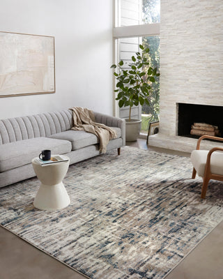 Loloi Spirit SPI-02 Stone/Blue Area Rug Lifestyle Image Feature