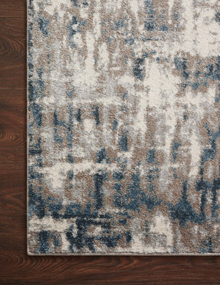 Loloi Spirit SPI-02 Stone/Blue Area Rug Corner Image