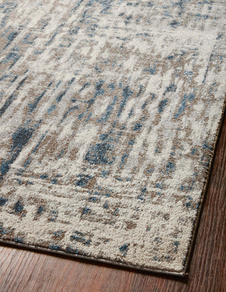Loloi Spirit SPI-02 Stone/Blue Area Rug Angle Image