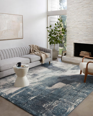 Loloi Spirit SPI-04 Indigo/Ivory Area Rug Lifestyle Image Feature