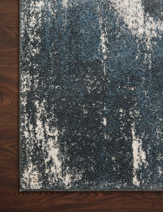 Loloi Spirit SPI-04 Indigo/Ivory Area Rug Corner Image