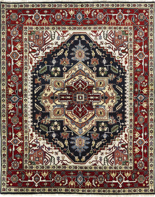 K2 Umbria SR-201 Navy/Red Area Rug