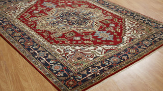 K2 Umbria SR-203 Red/Navy Area Rug