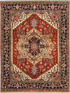 K2 Umbria SR-203 Red/Navy Area Rug