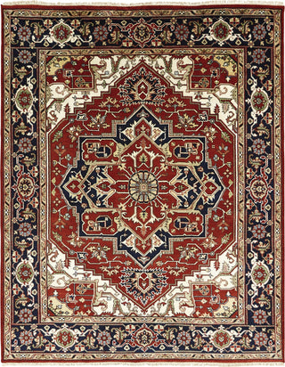 K2 Umbria SR-208 Red/Navy Area Rug