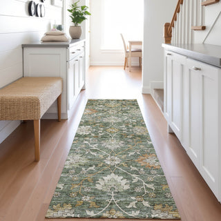Dalyn Silk Road SR1 Basil Area Rug Runner Lifestyle Image Feature