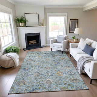 Dalyn Silk Road SR1 Denim Area Rug Lifestyle Image Feature