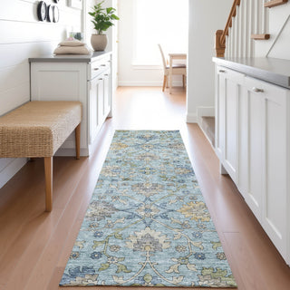 Dalyn Silk Road SR1 Denim Area Rug Runner Lifestyle Image Feature
