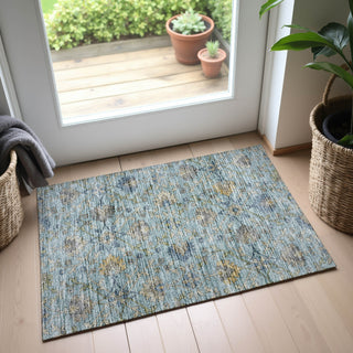 Dalyn Silk Road SR1 Denim Area Rug Scatter Lifestyle Image Feature