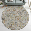 Dalyn Silk Road SR1 Flax Area Rug Round Lifestyle Image Feature