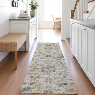 Dalyn Silk Road SR1 Flax Area Rug Runner Lifestyle Image Feature