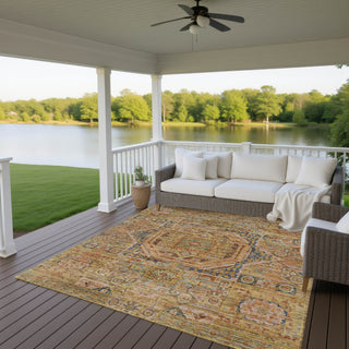 Dalyn Silk Road SR10 Curry Area Rug Outdoor Lifestyle Image Feature