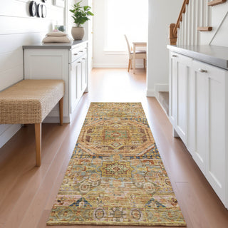 Dalyn Silk Road SR10 Curry Area Rug Runner Lifestyle Image Feature