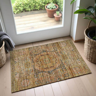Dalyn Silk Road SR10 Curry Area Rug Scatter Lifestyle Image Feature
