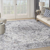 Nourison Machine Washable Series 1 SR101 Ivory Beige Area Rug by Nicole Curtis Corner Image