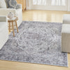 Nourison Machine Washable Series 1 SR101 Ivory Beige Area Rug by Nicole Curtis Corner Image