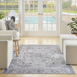 Nourison Machine Washable Series 1 SR101 Ivory Beige Area Rug by Nicole Curtis Room Image Feature