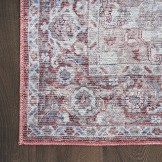 Nourison Machine Washable Series 1 SR101 Ivory Brick Area Rug by Nicole Curtis Detail Image