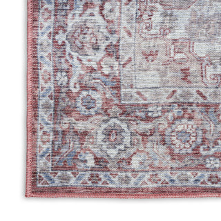 Nourison Machine Washable Series 1 SR101 Ivory Brick Area Rug by Nicole Curtis Texture Image