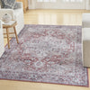 Nourison Machine Washable Series 1 SR101 Ivory Brick Area Rug by Nicole Curtis Corner Image