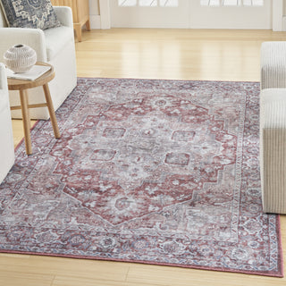 Nourison Machine Washable Series 1 SR101 Ivory Brick Area Rug by Nicole Curtis Corner Image