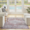 Nourison Machine Washable Series 1 SR101 Ivory Brick Area Rug by Nicole Curtis Room Image Feature