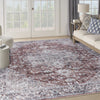 Nourison Machine Washable Series 1 SR101 Ivory Brick Area Rug by Nicole Curtis Corner Image