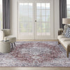 Nourison Machine Washable Series 1 SR101 Ivory Brick Area Rug by Nicole Curtis Room Image Feature