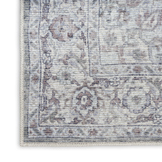 Nourison Machine Washable Series 1 SR101 Ivory Grey Area Rug by Nicole Curtis Texture Image