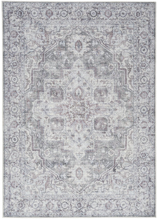 Nourison Machine Washable Series 1 SR101 Ivory Grey Area Rug by Nicole Curtis Main Image