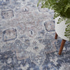 Nourison Machine Washable Series 1 SR101 Ivory Navy Area Rug by Nicole Curtis Texture 