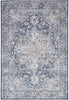 Nourison Machine Washable Series 1 SR101 Ivory Navy Area Rug by Nicole Curtis Main Image