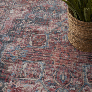 Nourison Machine Washable Series 1 SR101 Multicolor Area Rug by Nicole Curtis Corner Image