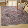 Nourison Machine Washable Series 1 SR101 Multicolor Area Rug by Nicole Curtis Corner Image