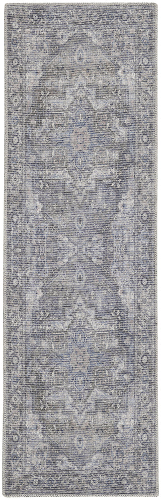 Nourison Machine Washable Series 1 SR101 Grey Area Rug by Nicole Curtis Main Image