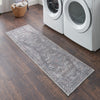 Nourison Machine Washable Series 1 SR101 Grey Area Rug by Nicole Curtis Room Image Feature
