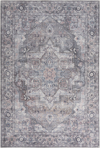Nourison Machine Washable Series 1 SR101 Grey Area Rug by Nicole Curtis Corner Image