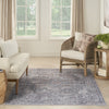 Nourison Machine Washable Series 1 SR101 Grey Area Rug by Nicole Curtis Room Image Feature